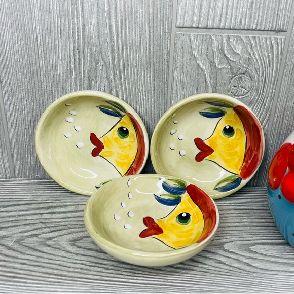 Under the Sea bu table tops unlimited bundle , planter , small bowls & plate - Picture 3 of 15
